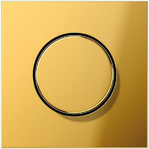 Лицевая панель Jung LS990 metal для светорегулятора поворотного золото картинка